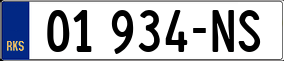 Truck License Plate